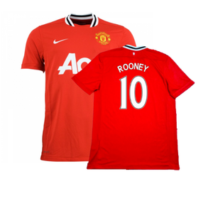 Manchester United 2011-12 Home Shirt (Very Good) (Rooney 10)_0