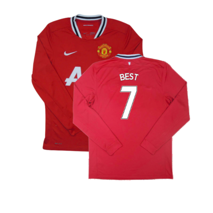 Manchester United 2011-12 Long Sleeve Home Shirt (S) (Very Good) (BEST 7)