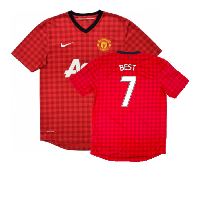 Manchester United 2012-13 Home Shirt (Good) (Best 7)