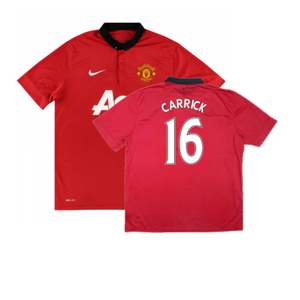 Manchester United 2013-14 Home (Excellent) (Carrick 16)_0