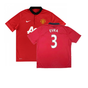 Manchester United 2013-14 Home (XL) (Excellent) (Evra 3)_0