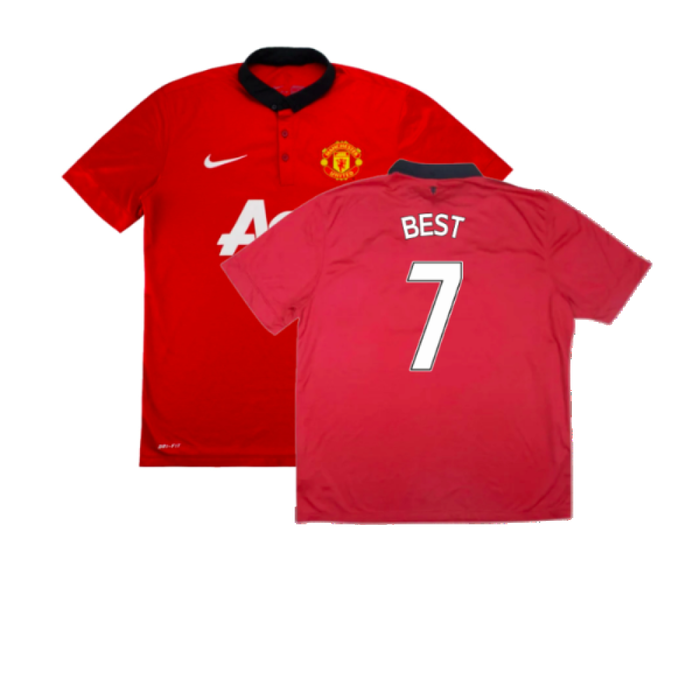 Manchester United 2013-14 Home Shirt (Good) (Best 7)