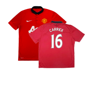 Manchester United 2013-14 Home Shirt (Small) (Very Good) (Carrick 16)_0