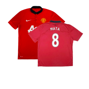 Manchester United 2013-14 Home Shirt (M) (Very Good) (Mata 8)_0