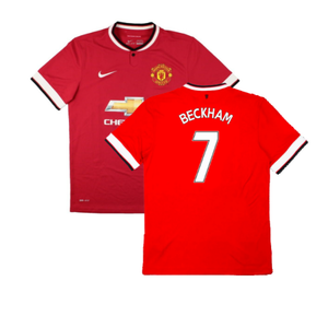 Manchester United 2014-15 Home (XL) (Excellent) (Beckham 7)_0