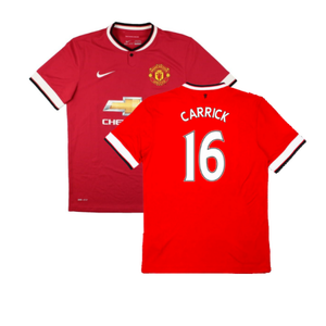 Manchester United 2014-15 Home Shirt (L) (Very Good) (Carrick 16)_0