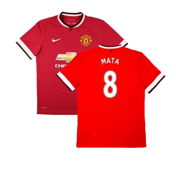 Manchester United 2014-15 Home Shirt (Good) (Mata 8)