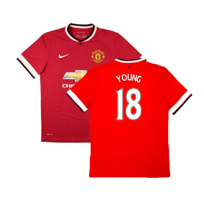 Manchester United 2014-15 Home Shirt (Good) (Young 18)