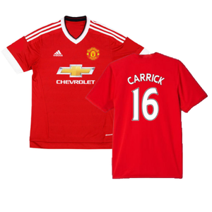 Manchester United 2015-16 Home Shirt (M) (Excellent) (Carrick 16)_0