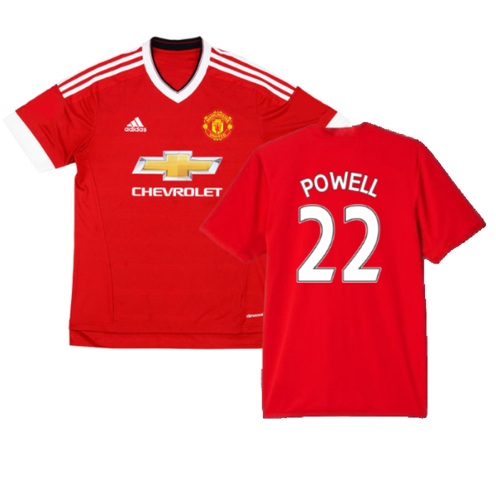 Manchester United 2015-16 Home Shirt (M) (Mint) (Powell 22)