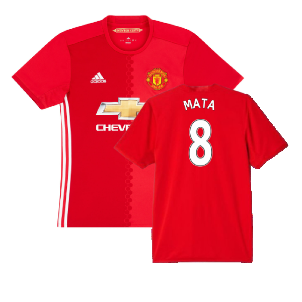 Manchester United 2016-17 Home Shirt (XL) (Excellent) (Mata 8)_0
