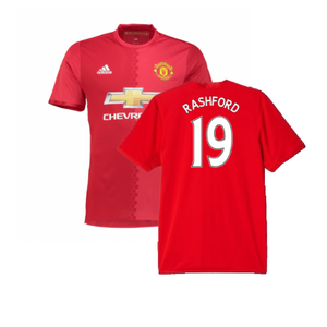 Manchester United 2016-17 Home Shirt (Womens 12) Pogba #6 (Very Good) (Rashford 19)_0