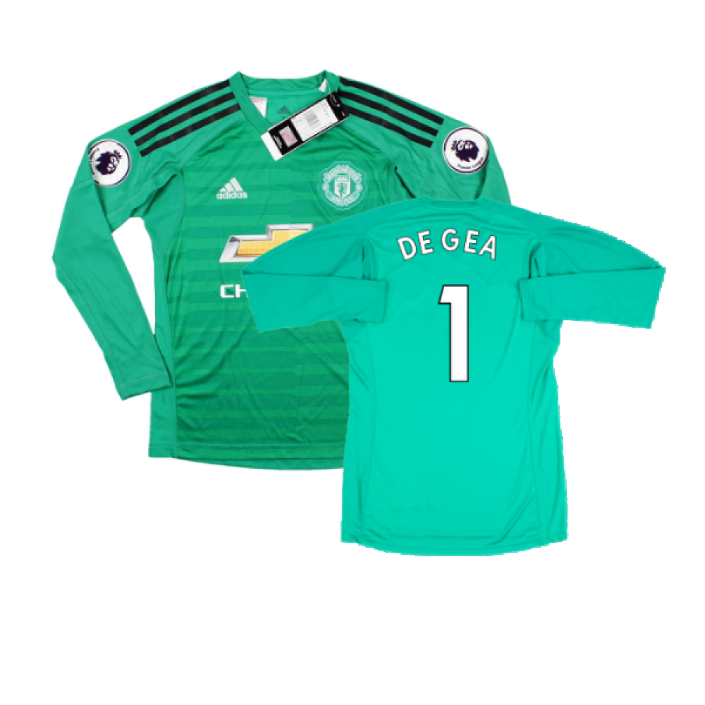 Manchester United 2018 19 GK Home Long Sleeve Shirt MB De Gea 1 Classic Football Kit