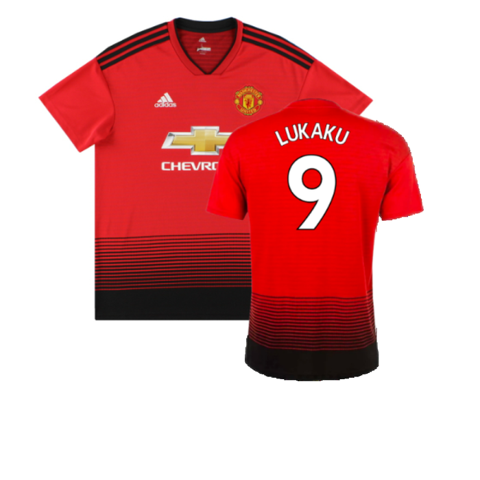 Manchester United 2018-19 Home Shirt (2XL) (Very Good) (Lukaku 9)