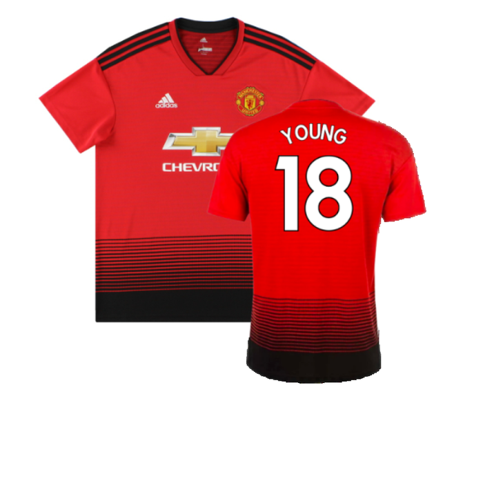 Manchester United 2018-19 Home Shirt (Excellent) (Young 18)