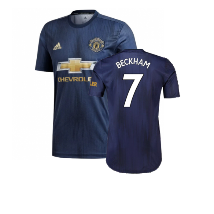 Manchester United 2018-19 Third Shirt (XL) (Good) (Beckham 7)
