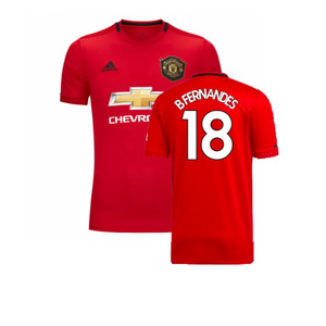 Manchester United 2019-20 Home Shirt (M) (Excellent) (B Fernandes 18)_0