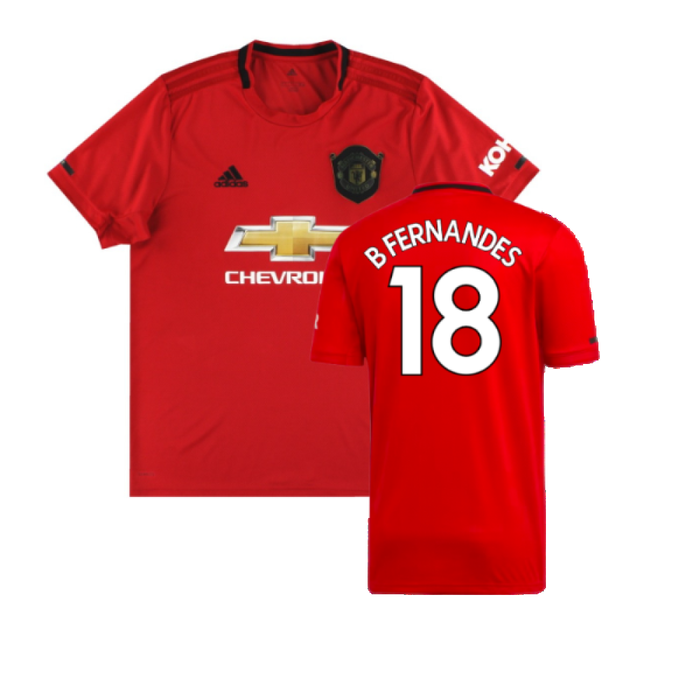 Manchester United 2019-20 Home Shirt (XL) (Very Good) (B Fernandes 18)