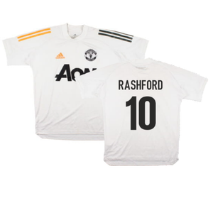 Manchester United 2020-21 Adidas Training Shirt (S) (Rashford 10) (Good)_0