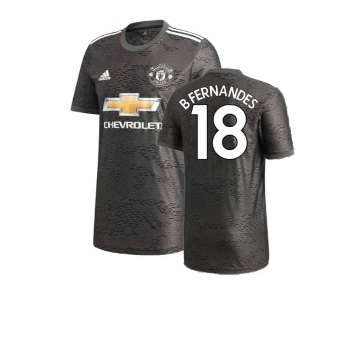 Manchester United 2020-21 Away Shirt (XL) (Excellent) (B FERNANDES 18)