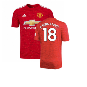 Manchester United 2020-21 Home Shirt (15-16Y) (Excellent) (B FERNANDES 18)_0