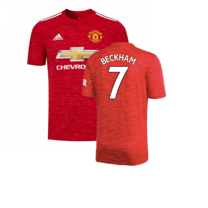 Manchester United 2020-21 Home Shirt (Mint) (BECKHAM 7)