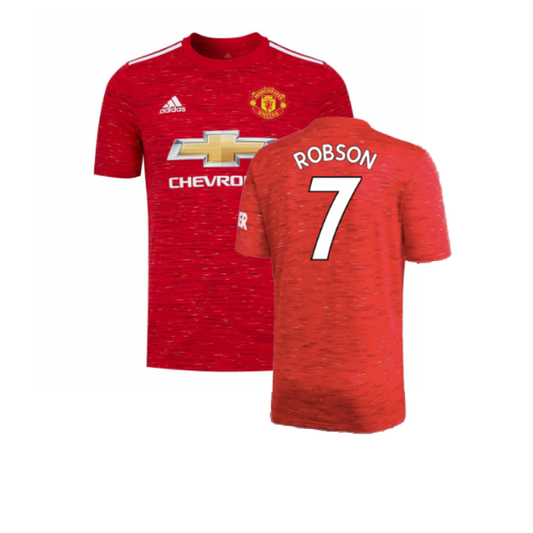 Manchester United 2020-21 Home Shirt (L) (Excellent) (ROBSON 7)_0