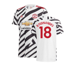 Manchester United 2020-21 Third Shirt (XL) (Good) (B FERNANDES 18)_0