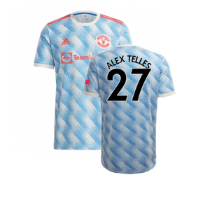 Manchester United 2021-22 Away Shirt (XL) (Mint) (ALEX TELLES 27)_0