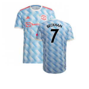 Manchester United 2021-22 Away Shirt (XL) (Mint) (BECKHAM 7)_0