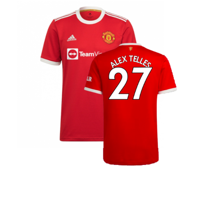 Manchester United 2021-22 Home Shirt (XL) (Good) (ALEX TELLES 27)