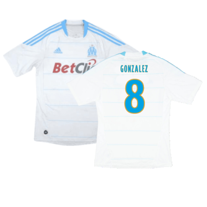 Marseille 2010-11 Home Shirt (S) (Very Good) (Gonzalez 8)