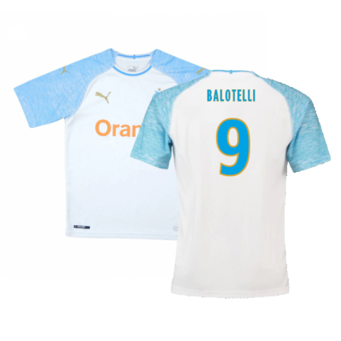 Marseille 2018-19 Home Shirt (XS) (Very Good) (Balotelli 9)