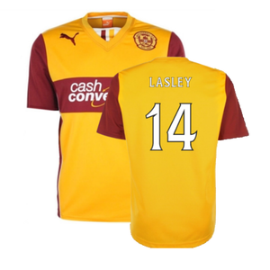 Motherwell 2013-14 Home Shirt (M) (Mint) (Lasley 14)_0