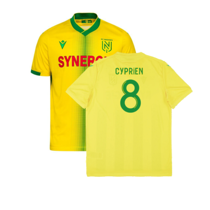 Nantes 2021-22 Home Shirt (2XL) (Excellent) (Cyprien 8)