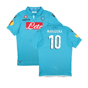 Napoli 2014-15 European Home Shirt (XL) (Excellent) (MARADONA 10)_0