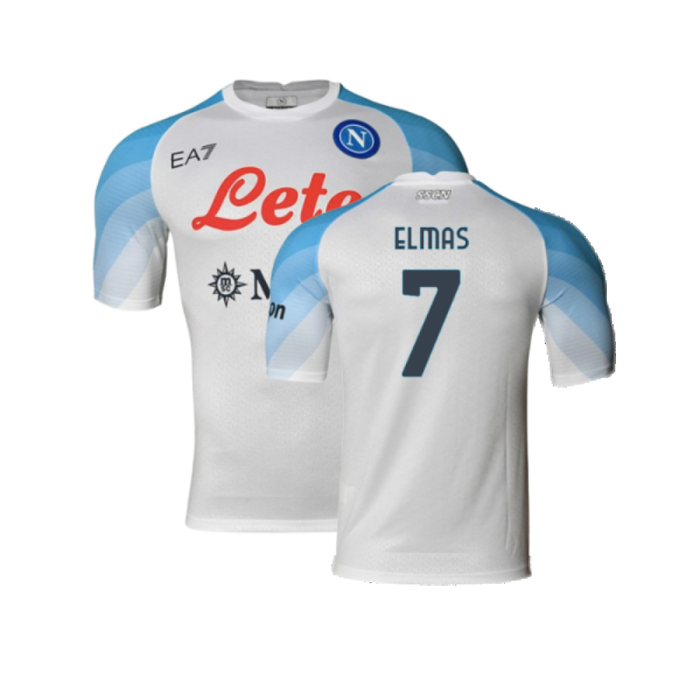 Napoli 2022-2023 Away Player Issue Shirt (XL) (Very Good) (Elmas 7)