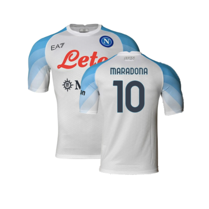 Napoli 2022-2023 Away Player Issue Shirt (XL) (Very Good) (Maradona 10)