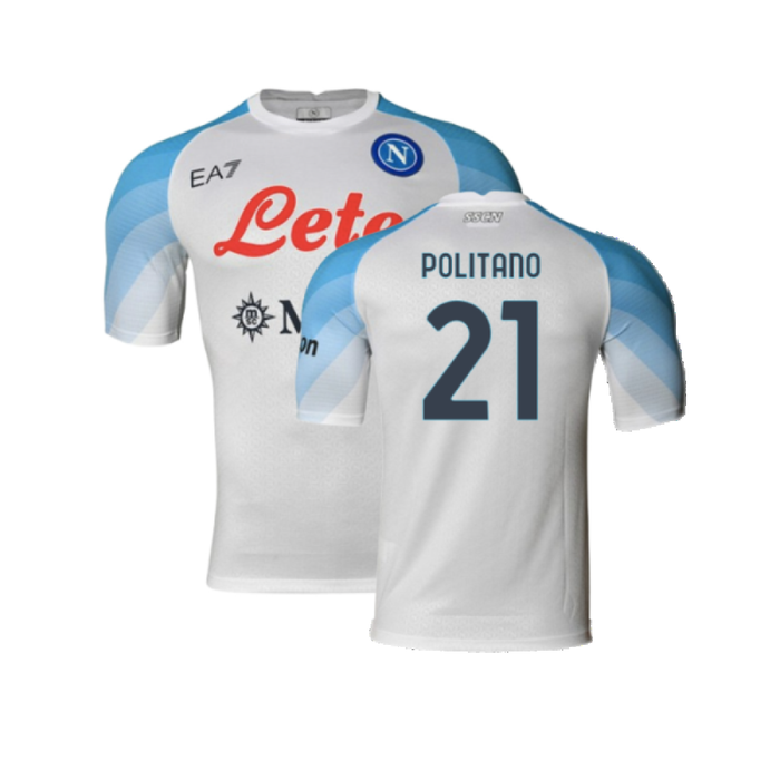 Napoli 2022-2023 Away Player Issue Shirt (XL) (Very Good) (Politano 21)