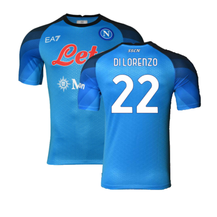 Napoli 2022-23 Player Issue Home Shirt (XL) (Good) (Di Lorenzo 22)