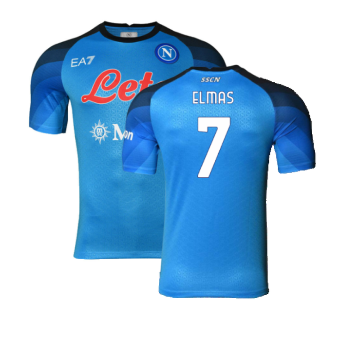 Napoli 2022-23 Player Issue Home Shirt (XL) (Fair) (Elmas 7)