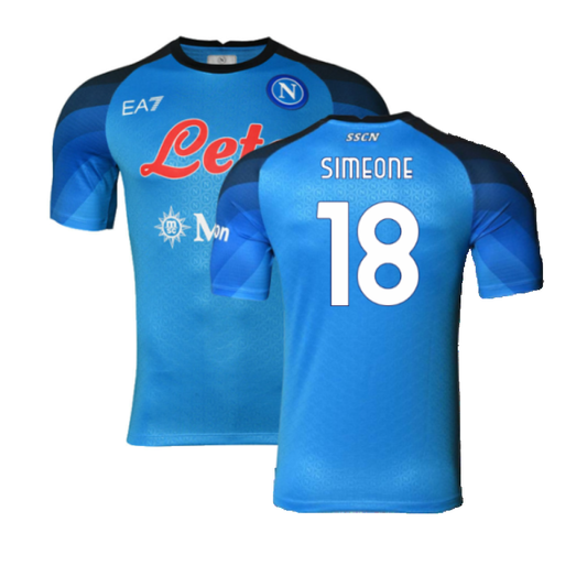 Napoli 2022-23 Player Issue Home Shirt (3XL) (Simeone 18) (Excellent)_0