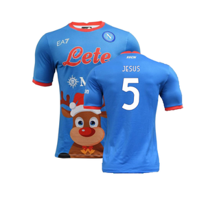 Napoli 2022-23 Special Edition Christmas Shirt (S) (Excellent) (Jesus 5)_0