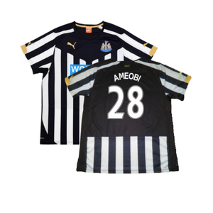 Newcastle United 2014-15 Home Shirt (L) (Good) (Ameobi 28)_0