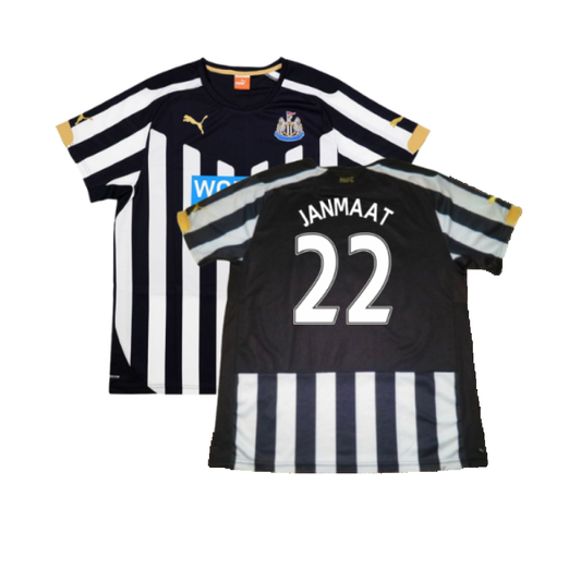 Newcastle United 2014-15 Home Shirt (L) (Good) (Janmaat 22)_0