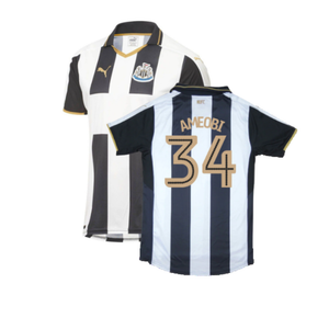 Newcastle United 2016-17 Sponsorless Home Shirt (M) (Excellent) (Ameobi 34)_0