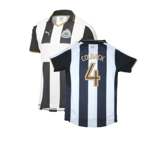 Newcastle United 2016-17 Sponsorless Home Shirt (M) (Excellent) (Colback 4)_0