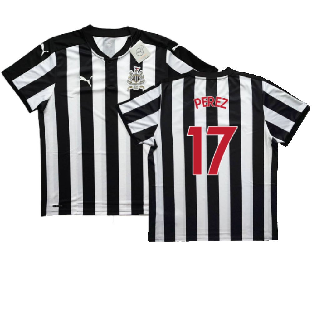 Newcastle United 2017-18 Home Shirt (Sponserless) (S) (BNWT) (Perez 17)_0