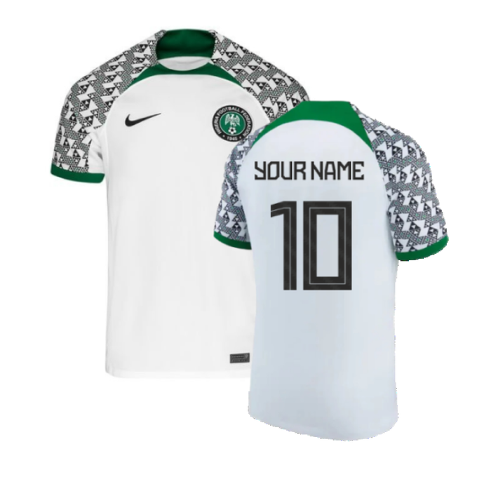 Nigeria 2021-2023 Away Shirt (L) (Your Name 10) (Excellent)