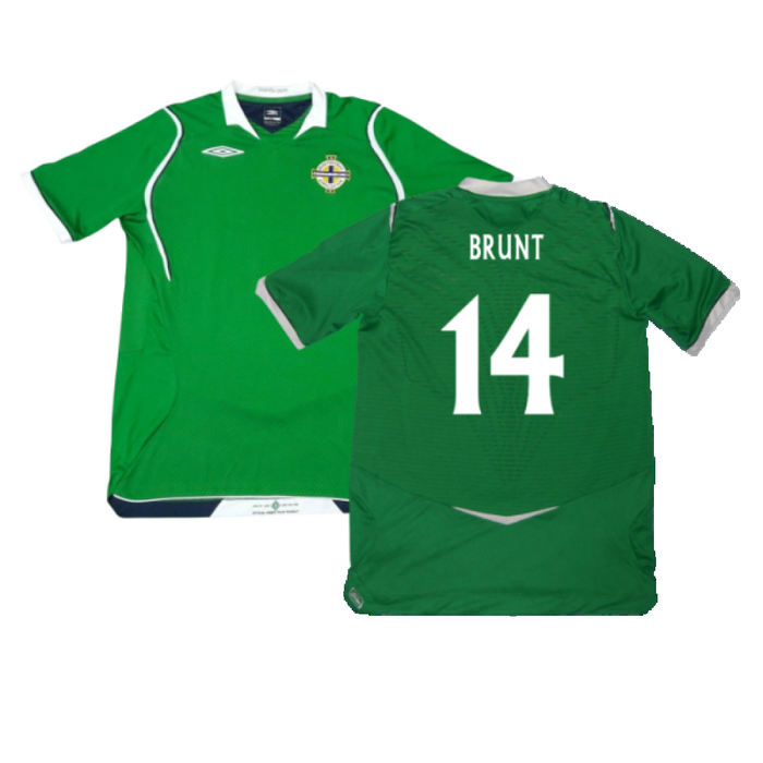 Northern Ireland 2008-09 Home Shirt (L) (Very Good) (Brunt 14)